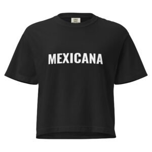 Mexicana Women’s Black Heavyweight Boxy Tee